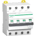 Schneider Electric Acti9 ic60 rcbo residual current circuit breaker with overcurrent protection 4p 32 a 30 ma type a c curve 6 ka 6000 a
