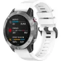 FIXED Silicone Strap for Garmin QuickFit 20 mm White