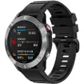 FIXED Silicone Strap for Garmin QuickFit 26mm Black