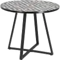 Kave Home Kave HomeBord Tella Ø 90 cmHvitBalkongbordFra Homeroom