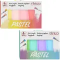 Artico Akrylmaling Pastell 80ml 4-pak - Gul/Rosa
