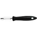 Fiskars 1023786, Frukt og grønt, Rett skrellekniv, Rustfritt stål, Svart, Rustfritt stål, Hengehull, 60 mm