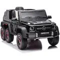 Lean cars Enkel elbil for barn 6x6 Mercedes Benz G63, sort
