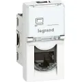 Legrand Mosaic LCS² - Påknipsbar mulighetsmodulfrontplate - CAT 6 - UTP - RJ-45 - hvit, RAL 9003