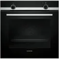 Siemens iQ100 HB510ABR0S - Ovn - innebygd - fordypning - bredde: 56 cm - dybde: 55 cm - høyde: 58.5 cm - Klasse A - rustfritt stål