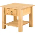 Loft 24 Loft24Salongbord med 1 skuff i furu natur InesBrunSofabordFra Homeroom