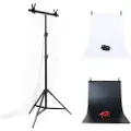 Puluz Fotostudio Bakgrunnsstøtte + Bakgrunner Dca0976 70x200 Cm 2 Stykker