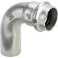 Viega Inox bøjning 90 grader 42 mm Inox, rustfri stål muffe/nippel, SC-Contur