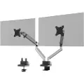 Durable SELECT PLUS - Monteringssett (leddarm, klemme, boltefeste) - for 2 LCD-skjermer - plastikk, aluminium, stål - sølv - skjermstørrelse: 17-32 - skrivebordsmonterbar