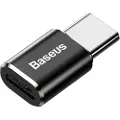 Baseus Mini Series MicroUSB / USB-C OTG-adapter - Svart