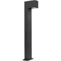 QAZQA Industriell utendørsstående lampe mørkegrå 65 cm IP44 - Baleno