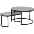 AC Design NORDFORMSettbord Alde, sett med 2SvartSofabordFra Homeroom