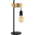 Eglo TOWNSHEND Bordlampe - Eik farget & Svart