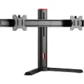 Alterzone Pro Duo gaming dobbelmonitorstativ for 17-27" skjermer, svart
