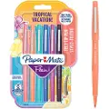 Papermate Flair Felt Tip Pens | Medium Tip (0.7 mm) | Tropical Vacation Colours | 6 Count