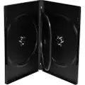 MediaRange - DVD-videoboks - kapasitet: 4 CD/DVD - svart (en pakke 50)