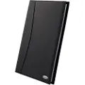 Rexel displaybok SOFT TOUCH SMOOTH, A4, med 24 lommer svart, glatt omslag, med fast sveiset, krystallklart (2101185)