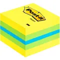 3M Post-it-terning 2051-L 51 mm x 40 mm Blå , Limonadegrøn, Citrongul 400 Blad