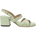 Neosens for woman. 3317311WL003_0G3 Leather sandals S3173 green -Heel height 6cm (36), 5 to 8 cm, Buckle, Casual, Party