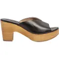 Neosens for woman. 332741101003_001 Leather clogs S3274 black -Height heel 8cm (42), 5 to 8 cm, None, Casual