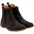 El naturalista for woman. 254721101005_001 Leather ankle boots N5472 Pleasant Black/Angkor (36), Flat, 1 to 3 cm, Zip, Casual