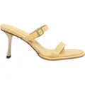 Neosens for woman. 3319411T1003_024 Leather sandals S3194 Nappa yellow -Heel height: 8cm (37), 5 to 8 cm, None, Buckle, Casual