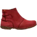 El naturalista for woman. 2N9171AD0005_091 Leather Ankle Boots N917 Angkor maroon (37), 1 to 3 cm, Zip, Casual