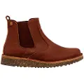 El naturalista unisex. 256321FQ0005_012 Leather Ankle Boots N5632 Felsen brown (36), Flat, Laces, Casual