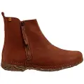 El naturalista for woman. 2547211FQ005_012 Leather ankle boots N5472 Pleasant Chocolate/Angkor (42), Brown, Flat, 1 to 3 cm, Zip, Casual