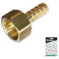 Bradas Slangenippel GW 1/2 9mm Slangenippel GW 1/2 9mm
