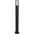 QAZQA Smart pullert for utendørs bruk, svart 80 cm IP44 RGBW inkl. GU10 50mm - Boris