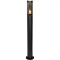 QAZQA Moderne svart utendørs stolpelys 80 cm IP44 - Rox