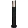 QAZQA Smart pullert for utendørs bruk, svart 50 cm IP44 RGBW inkl. Wifi GU10 50mm - Boris