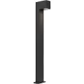 QAZQA Industriell utendørs stålampe mørk grå 80 cm IP44 - Baleno
