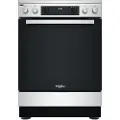 Whirlpool WS68V8CCXT, Frittstående komfyr, Rustfritt stål, Rotasjon, Berøringskontroll, Rustfritt stål, Front, 1 m