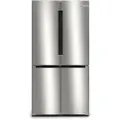 Bosch Serie | 6 KFN96APEA - Kjøleskap/fryser - bunnfryser - bredde: 91 cm - dybde: 73.1 cm - høyde: 183 cm - 605 liter - Klasse E - metallic sølv