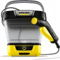 Kärcher OC 3 FOLDABLE, Kompakt, Batteri, 1,8 m, Lavt trykk, 8 l, Sort, Hvit, Gult