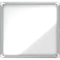 Nobo - Innbygd oppslagstavle - veggmonterbar - 6 x A4 - stål - magnetisk - hvit