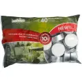 Multi Fyrfadslys stor Brændetid 10 timer Hvid,40 stk/ps - (40 stk.)