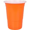 Multi Plastglas 40 cl Ø95x121 mm PS Rød party med Hvid inderside,16 ps x 50 stk/krt