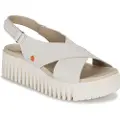 Art for woman. 1157411ZZ003_020 Leather Sandals 1574 Brighton beige (41), 3 to 5 cm, Velcro, Casual