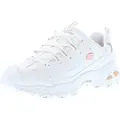 SKECHERS for woman. 11931 D'Lites Fresh Start shoes white (37), Leather, Laces, Casual