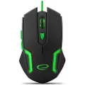 Esperanza MX205 FIGHTER - Mus - høyrehendt - optisk - 6 knapper - kablet - USB - grønn