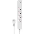 Savio Lz-11 Strømuttak Med 4 Uttak 1.5 M