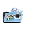 Aquapix W3048 Edge - Digitalkamera - kompakt - 13.0 MP / 48.0 MP (interpolert) - 4K / 10 fps - under vannet inntil 3 m - isblå