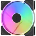 Fractal Design Prisma AL-18 - Kabinettvifte - 180 mm - svart ramme, hvite blader (en pakke 2)