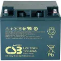 CSB EVX 12400 Blybatteri 12 V 40 Ah Blyfleece (B x H x T) 197 x 170 x 165 mm M5 skruetilslutning Cyklusstabilt, Vedligeholdelsesfri, Lav selvafladning