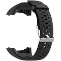 24hShop Silikonarmbånd til Polar M400 / M430 - Svart