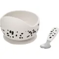 Elodie details Silikonskål med skje Dalmatinerprikker