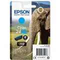 Epson 24XL - 8.7 ml - XL - cyan - original - blære med RF-alarm - blekkpatron - for Expression Photo XP-55, 750, 760, 850, 860, 950, 960, 970 Expression Premium XP-750, 850